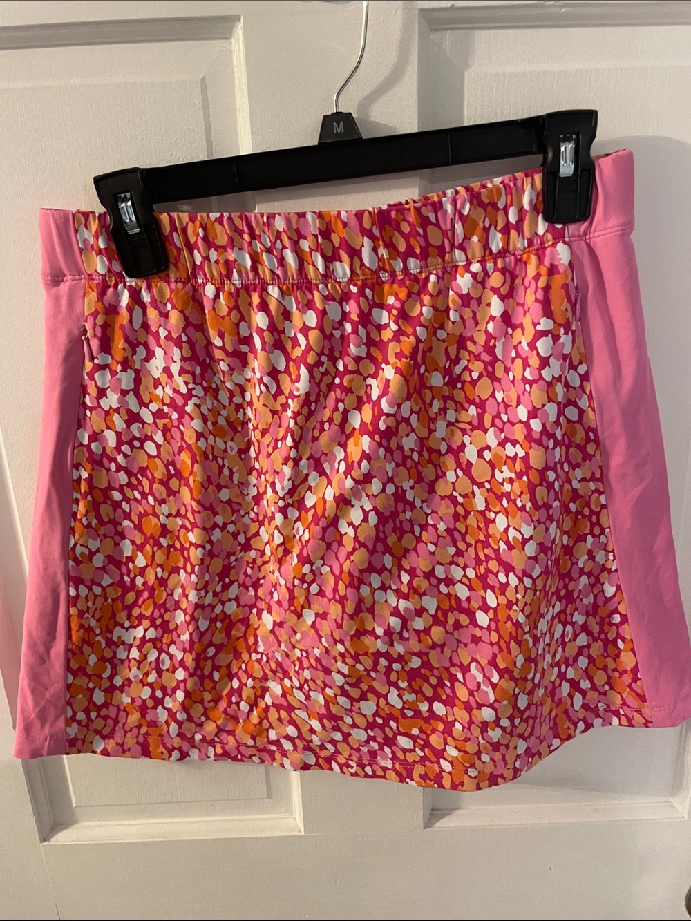 J McLaughlin Pink Multi-Print Women’s Elastic-Waist Skort S